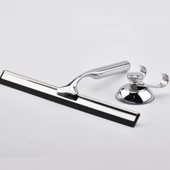 Sworks Douchewisser Inclusief Ophanghaak Met Zuignap - Douchewisser Badkamer - Raamtrekker - Douche Trekker - Raamwisser Douche - Douchetrekker - Douche Wisser - Ramen Schoonmaken - Chrome