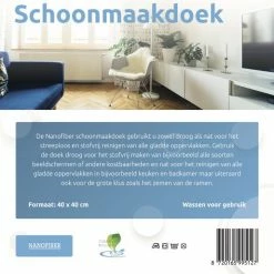 Ballista Ramenset Raamdoeken Droogdoek 45 X 60 Cm + Nanofiber 40 X 40 Cm Beide In Het Blauw Klasse 1 -Lesser & Pavey-winkel 550x514 1