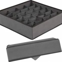 Springos Lade Organizer | Kleding Organizer | Ondergoed Organizer | 24 Vakken | Grijs | 33 X 33 Cm -Lesser & Pavey-winkel 550x518 1
