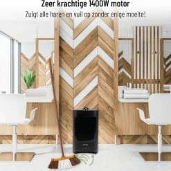 MORRIE - Haarstofzuiger - 2,6L Inhoud - Afvalbak - Stofzuiger - Kapper - Kapsalon - Hairbuster - Black Friday 2022 Deals -Lesser & Pavey-winkel 550x524 2