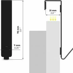 Merkloos Waal Deurhaken - Deurkapstok - Ophanghaken - Deurhaakje - Zwart -Lesser & Pavey-winkel 550x525 5