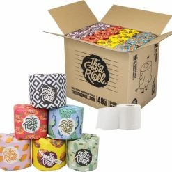 THE GOOD ROLL Toiletpapier - 48 Stuks - 250vel 3-laags - The Cheerful Choice - Duurzaam - 100% Gerecycled