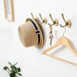 XIVADA Wandhaak Goud - Kapstok Haken - 3 Stuks - Jashaak Dubbel - Wandkapstok 15 XIVADA Wandhaak Goud - Kapstok Haken - 3 Stuks - Jashaak Dubbel - Wandkapstok -Lesser & Pavey-winkel 550x528 1