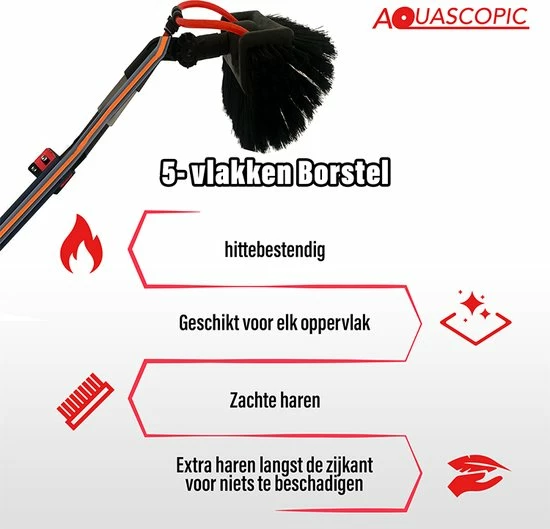 Aquascopic Aquacopic - Telescoopsteel Set Met Borstel - 11 Meter 6 Aquascopic Aquacopic - Telescoopsteel Set Met Borstel - 11 Meter - Afbeelding 4