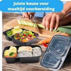 Deliqart Meal Prep Bakjes - 10 Stuks - 2 Compartimenten - Vershoudbakjes - Meal Prep - 1L - Magnetron Bakjes Met Deksel - Vershouddoos 20 Deliqart Meal Prep Bakjes - 10 Stuks - 2 Compartimenten - Vershoudbakjes - Meal Prep - 1L - Magnetron Bakjes Met Deksel - Vershouddoos -Lesser & Pavey-winkel 550x532 1