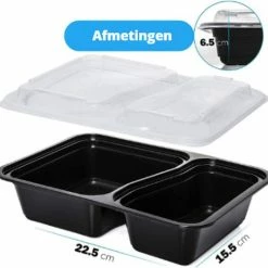Deliqart Meal Prep Bakjes - 10 Stuks - 2 Compartimenten - Vershoudbakjes - Meal Prep - 1L - Magnetron Bakjes Met Deksel - Vershouddoos 18 Deliqart Meal Prep Bakjes - 10 Stuks - 2 Compartimenten - Vershoudbakjes - Meal Prep - 1L - Magnetron Bakjes Met Deksel - Vershouddoos -Lesser & Pavey-winkel 550x533 2
