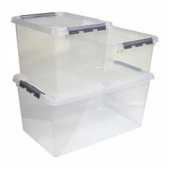 Sunware - Q-line Opbergbox 36L Transparant Metaal - 50 X 40 X 26 Cm 12 Sunware - Q-line Opbergbox 36L Transparant Metaal - 50 X 40 X 26 Cm -Lesser & Pavey-winkel 550x541 4