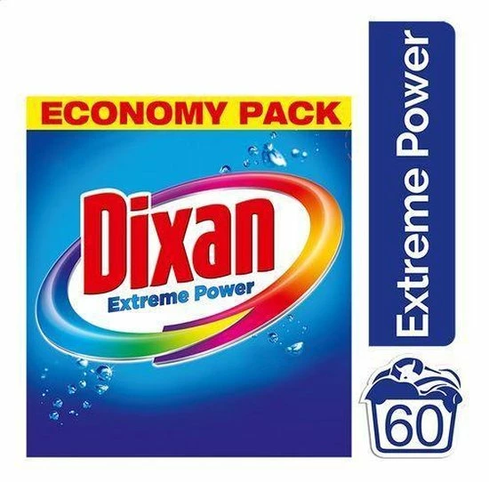 Dixan Extreme Power Waspoeder - Poeder Wasmiddel - 60 Wasbeurten 4 Dixan Extreme Power Waspoeder - Poeder Wasmiddel - 60 Wasbeurten - Afbeelding 2