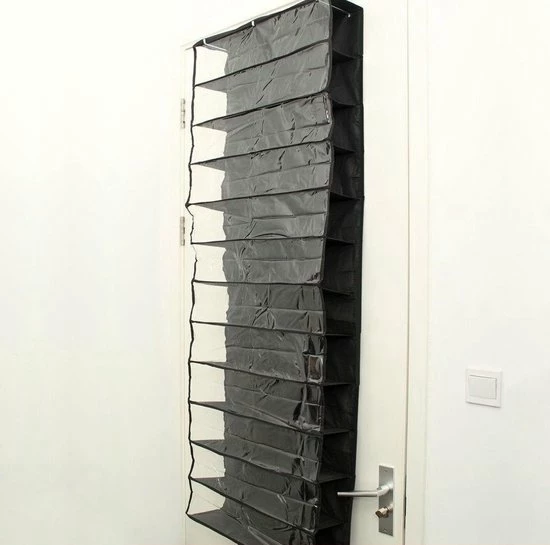 Merkloos Deur Schoenenrek - Hangend Opbergsysteem - Zwart 5 Merkloos Deur Schoenenrek - Hangend Opbergsysteem - Zwart - Afbeelding 3