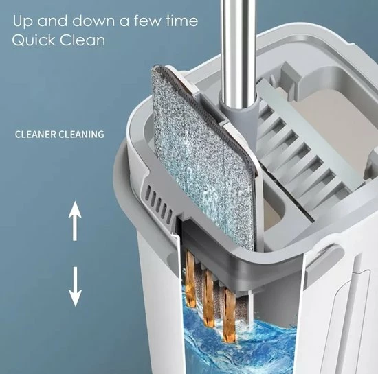 Dweil - Mop - Dweilset - Dweilen - Dweilstok - Vloerwisser - Kayslus 8 Dweil - Mop - Dweilset - Dweilen - Dweilstok - Vloerwisser - Kayslus - Afbeelding 6