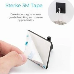 PKD Super Sterke Zelfklevende Haken - Zwart - 5 Tot 8kilo Handdoekhaak Badkamer Ophanghaak 4 Pack 11 PKD Super Sterke Zelfklevende Haken - Zwart - 5 Tot 8kilo Handdoekhaak Badkamer Ophanghaak 4 Pack -Lesser & Pavey-winkel 550x548 20