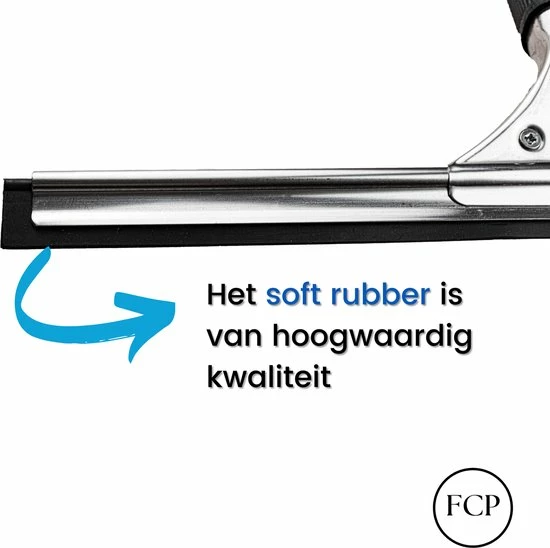 Raamwisser - Raamtrekker - Ruitenreiniger - Raam – Ruit – Roestvrijstaal – Rubber – Universeel – Schoonmaakartikelen - Zwart – 35 CM - FCProducts - Raamreiniging - Verwisselbaar - Roestvrijstaal 12 Raamwisser - Raamtrekker - Ruitenreiniger - Raam – Ruit – Roestvrijstaal – Rubber – Universeel – Schoonmaakartikelen - Zwart – 35 CM - FCProducts - Raamreiniging - Verwisselbaar - Roestvrijstaal - Afbeelding 10