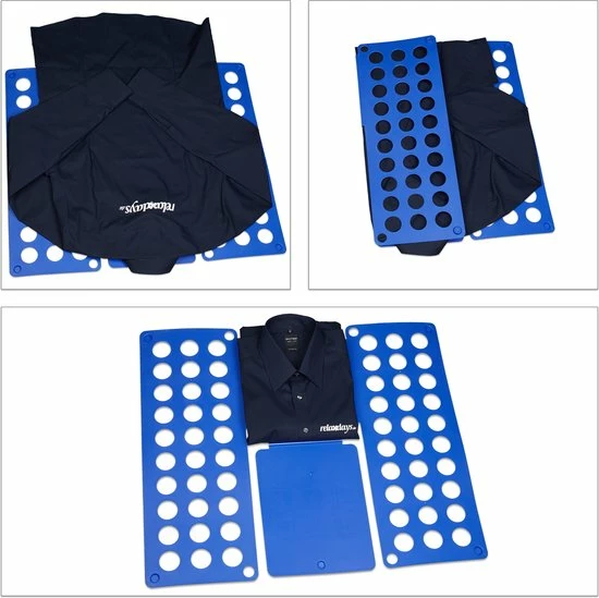 Relaxdays Vouwplank Set Van 2 - Kleding Vouwhulp - Kledingvouwer - Was Netjes Opvouwen 7 Relaxdays Vouwplank Set Van 2 - Kleding Vouwhulp - Kledingvouwer - Was Netjes Opvouwen - Afbeelding 5