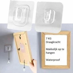 Merkloos Zelfklevende Haken 20 Paar / Extra Stevig Dubbelzijdig Tape / Muur Hanger / Ophanghaakjes / Wand Haken / Dubbelzijdig Schilderij Haakjes / Fotolijst Haakjes / Waterproof / Zonder Gaten Ophangen. 19 Merkloos Zelfklevende Haken 20 Paar / Extra Stevig Dubbelzijdig Tape / Muur Hanger / Ophanghaakjes / Wand Haken / Dubbelzijdig Schilderij Haakjes / Fotolijst Haakjes / Waterproof / Zonder Gaten Ophangen. -Lesser & Pavey-winkel 550x549 8
