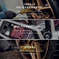 RUSH Velgenborstel Klein - Voor Auto & Motor - Velgen Wassen Met Velgenreiniger -Lesser & Pavey-winkel 550x550 100