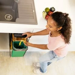 Relaxdays Inbouw Prullenbak Keuken - 8 L - Afvalscheidingsbak - Inbouw Vuilnisbak - Deksel - 3 Emmers -Lesser & Pavey-winkel 550x550 122