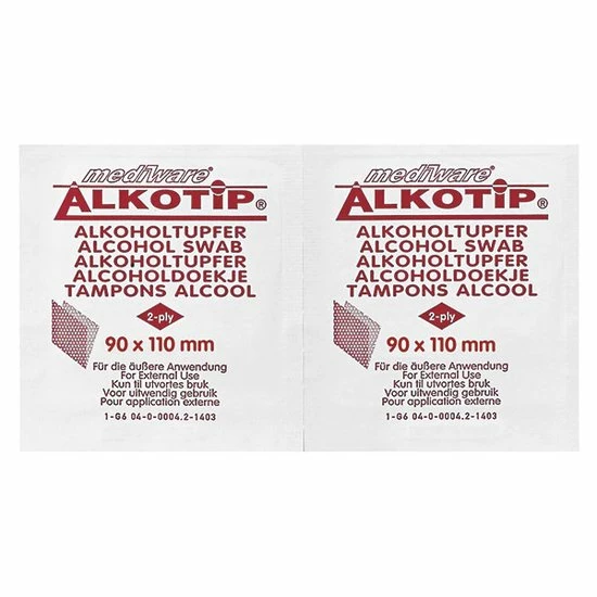 Alkotip Alcoholdoekjes 90x110mm, 100 Stuks 7 Alkotip Alcoholdoekjes 90x110mm, 100 Stuks - Afbeelding 5