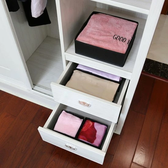 SEPH Kast Organizers - Zwart - Set 6 Stuks - Opberg Boxen - Opberg Mand 4 SEPH Kast Organizers - Zwart - Set 6 Stuks - Opberg Boxen - Opberg Mand - Afbeelding 2