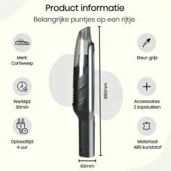 CarSweep™ + CarPaste Blauw - Auto Schoonmaakpakket- Oplaadbare Autostofzuiger - Auto Interieur Reiniger - Kruimeldief - 14 CarSweep™ + CarPaste Blauw - Auto Schoonmaakpakket- Oplaadbare Autostofzuiger - Auto Interieur Reiniger - Kruimeldief - -Lesser & Pavey-winkel 550x550 21