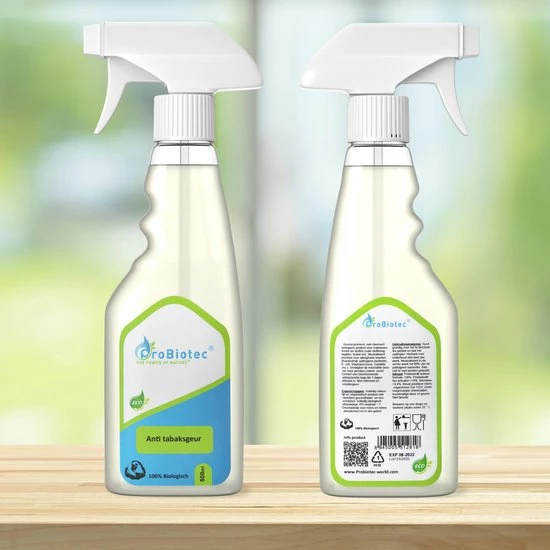 ProBiotec® Tabak Geurverwijderaar – Ecologisch En Bioactieve Rooklucht Verwijderaar – Voor Lucht- En Oppervlaktegeuren – 500ml Spray-fles Met Natuurlijke Ontgeurder Anti Tabak Antitabak 9 ProBiotec® Tabak Geurverwijderaar – Ecologisch En Bioactieve Rooklucht Verwijderaar – Voor Lucht- En Oppervlaktegeuren – 500ml Spray-fles Met Natuurlijke Ontgeurder Anti Tabak Antitabak - Afbeelding 7