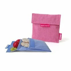 Roll'Eat Snack'n'Go Herbruikbaar Boterhamzakje - Eco Blue -Lesser & Pavey-winkel 550x550 223