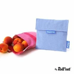 Roll'Eat Snack'n'Go Herbruikbaar Boterhamzakje - Eco Blue -Lesser & Pavey-winkel 550x550 224