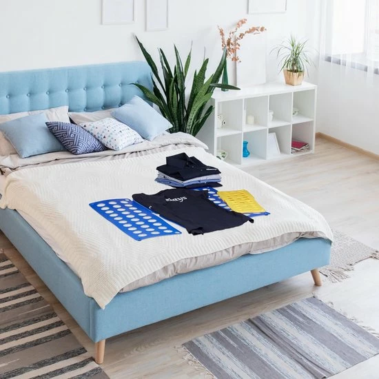 Relaxdays Vouwplank Set Van 2 - Kleding Vouwhulp - Kledingvouwer - Was Netjes Opvouwen 13 Relaxdays Vouwplank Set Van 2 - Kleding Vouwhulp - Kledingvouwer - Was Netjes Opvouwen - Afbeelding 11