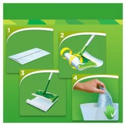 Swiffer Vloerreiniger Vochtige Vloerdoekjes Met Frisse Citroengeur - Voordeelverpakking 6 X 24 Navullingen -Lesser & Pavey-winkel 550x550 251