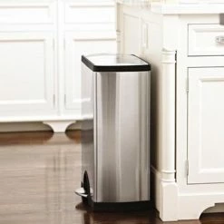 Simplehuman Deluxe Rectangular Pedaalemmer - 50 L - Mat RVS 15 Simplehuman Deluxe Rectangular Pedaalemmer - 50 L - Mat RVS -Lesser & Pavey-winkel 550x550 254