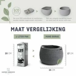 Sophie Nørdinn Mand Van Sophie Nordinn® - Opbergmand Boras (Donkergrijs) - Mandjes Opbergen - Milieuvriendelijk Manden - Katoen 9 Sophie Nørdinn Mand Van Sophie Nordinn® - Opbergmand Boras (Donkergrijs) - Mandjes Opbergen - Milieuvriendelijk Manden - Katoen -Lesser & Pavey-winkel 550x550 264