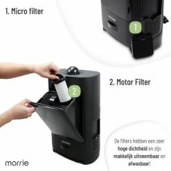 MORRIE - Haarstofzuiger - 2,6L Inhoud - Afvalbak - Stofzuiger - Kapper - Kapsalon - Hairbuster - Black Friday 2022 Deals -Lesser & Pavey-winkel 550x550 301