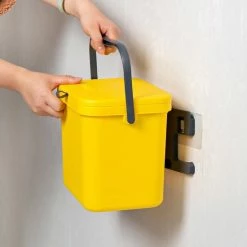 Homra Wall-up Prullenbak – Inbouwprullenbak 8L Inhoud – GFT Bakje - Werkblad Afvalemmer - Geel -Lesser & Pavey-winkel 550x550 312