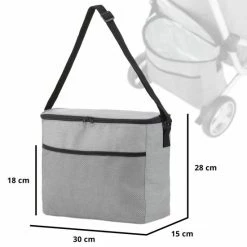 ShoppingCruiser® 3-Wheel Boodschappentrolley - Boodschappenwagen Met Koeltas - Afneembare Boodschappentas - Waterafstotend - Grijs -Lesser & Pavey-winkel 550x550 321