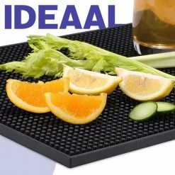 Aerend® Multifunctionele Afdruipmat – Horeca Barmat – Camper Vaatwas & Aanrecht Mat – Zwart Rubber Antislip - 30x45 CM -Lesser & Pavey-winkel 550x550 340
