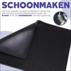 Aerend® Multifunctionele Afdruipmat – Horeca Barmat – Camper Vaatwas & Aanrecht Mat – Zwart Rubber Antislip - 30x45 CM -Lesser & Pavey-winkel 550x550 341