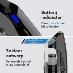 ROOMWARE® Pro Kruimeldief Snoerloos 11.000 Pa – Draadloze Stofzuiger - Handstofzuiger & Kruimelzuiger – HEPA Filter 13 ROOMWARE® Pro Kruimeldief Snoerloos 11.000 Pa – Draadloze Stofzuiger - Handstofzuiger & Kruimelzuiger – HEPA Filter -Lesser & Pavey-winkel 550x550 349