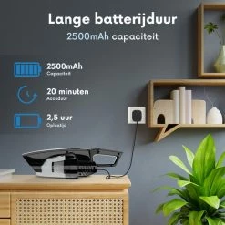 ROOMWARE® Pro Kruimeldief Snoerloos 11.000 Pa – Draadloze Stofzuiger - Handstofzuiger & Kruimelzuiger – HEPA Filter 17 ROOMWARE® Pro Kruimeldief Snoerloos 11.000 Pa – Draadloze Stofzuiger - Handstofzuiger & Kruimelzuiger – HEPA Filter -Lesser & Pavey-winkel 550x550 353