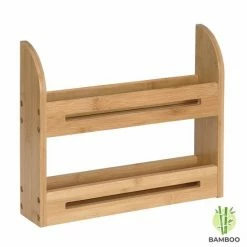 Merkloos Decopatent® Kruidenrekje - Kruidenrek Voor 10 Kruidenpotjes - Bamboe - 2 Laags -Lesser & Pavey-winkel 550x550 365
