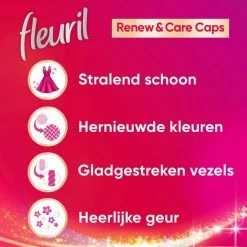 Fleuril Color Caps - Wasmiddel Capsules - Voordeelverpakking - 8 X 12 Wasbeurten -Lesser & Pavey-winkel 550x550 367