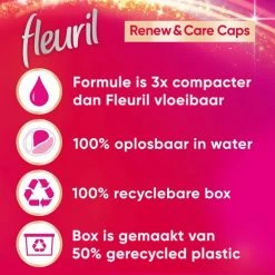 Fleuril Color Caps - Wasmiddel Capsules - Voordeelverpakking - 8 X 12 Wasbeurten -Lesser & Pavey-winkel 550x550 369