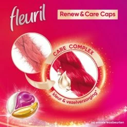 Fleuril Color Caps - Wasmiddel Capsules - Voordeelverpakking - 8 X 12 Wasbeurten -Lesser & Pavey-winkel 550x550 370