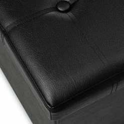 Casaria Klapbare Bank – Zitbank - MDF - 80x40x40 Cm Zwart -Lesser & Pavey-winkel 550x550 449