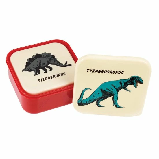 Rex London Dino Snackdoosjes (set Van 3) 4 Rex London Dino Snackdoosjes (set Van 3) - Afbeelding 2