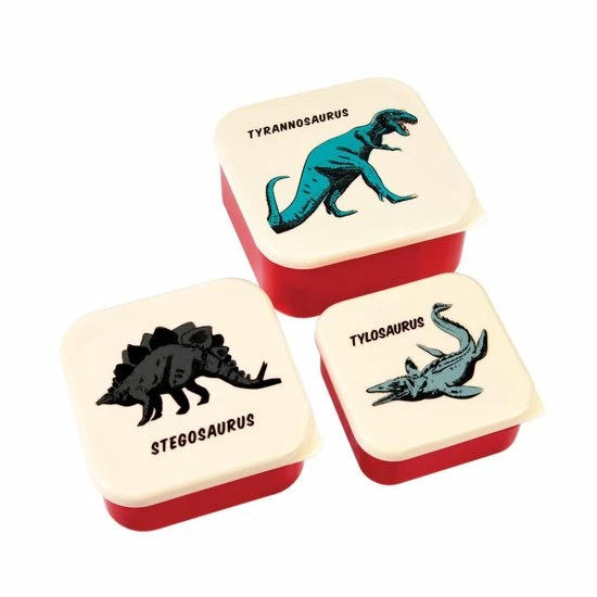 Rex London Dino Snackdoosjes (set Van 3) 6 Rex London Dino Snackdoosjes (set Van 3) - Afbeelding 4