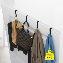 Merkloos Waal Deurhaken - Deurkapstok - Ophanghaken - Deurhaakje - Zwart -Lesser & Pavey-winkel 550x550 483