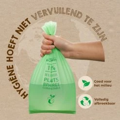Mr. Green Mind Biozakken 6 Liter 75 Stuks Biologisch Afbreekbare Afvalzakken – 35 X 36 Cm - 100% Composteerbare Vuilniszakken - Incl. Dispenser - Gft Afvalzakken -Lesser & Pavey-winkel 550x550 542
