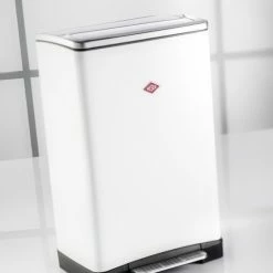 Wesco Big Double Boy Pedaalemmer - 2 X 18 Liter - Wit - Prullenbak -Lesser & Pavey-winkel 550x550 551