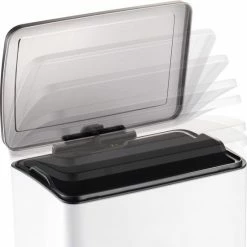 Wesco Big Double Boy Pedaalemmer - 2 X 18 Liter - Wit - Prullenbak -Lesser & Pavey-winkel 550x550 552