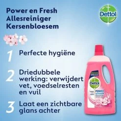 Dettol Allesreiniger Power & Fresh - Kersenbloesem - 1L X4 -Lesser & Pavey-winkel 550x550 579