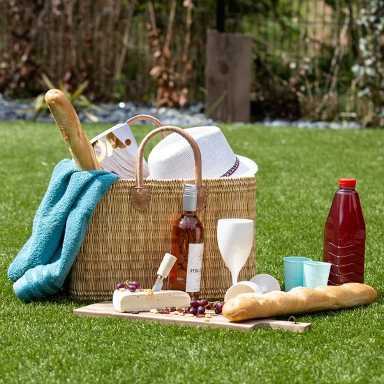 Baskin Boodschappentas - Riet - Damestas - Strandtas - Hyacint - Gevlochten - Handgemaakt - Zeegras 7 Baskin Boodschappentas - Riet - Damestas - Strandtas - Hyacint - Gevlochten - Handgemaakt - Zeegras - Afbeelding 5